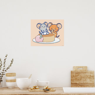 Anime Tuffy und Jerry Cheesecake Poster