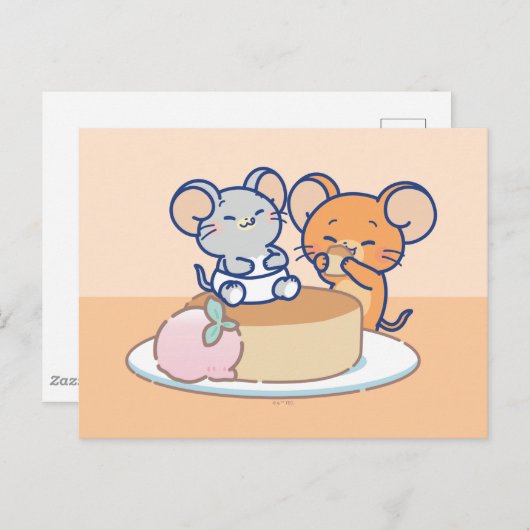Anime Tuffy und Jerry Cheesecake Postkarte (Vorne/Hinten)