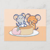 Anime Tuffy und Jerry Cheesecake Postkarte (Vorderseite)