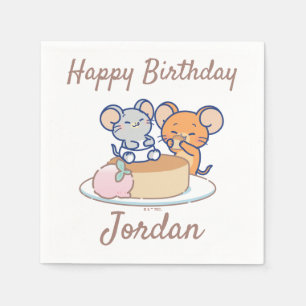 Anime Tuffy und Jerry Cheesecake Serviette