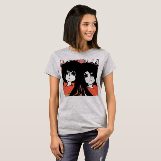 Anime Twins T-Shirt (Vorne ganz)