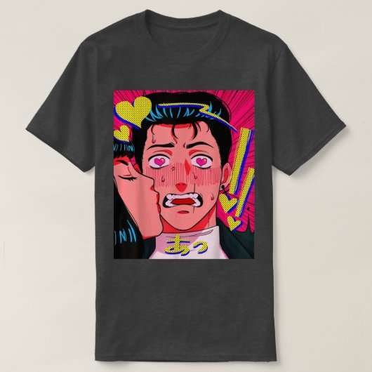 Anime Typ Husbando Waifu Manga Ästhetik Japanisch T-Shirt (Design vorne)