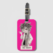 Anime Typ O SNAP, Original Zeichnend Gepäckanhänger (Vorderseite Vertikal)