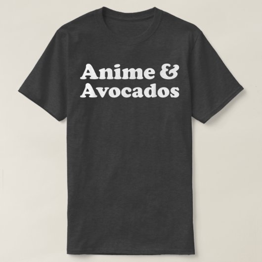 Anime und Avocados oder Avocado Kawaii T-Shirt (Design vorne)