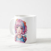Anime- und Dolphin-Tasse Kaffeetasse (Vorderseite Links)