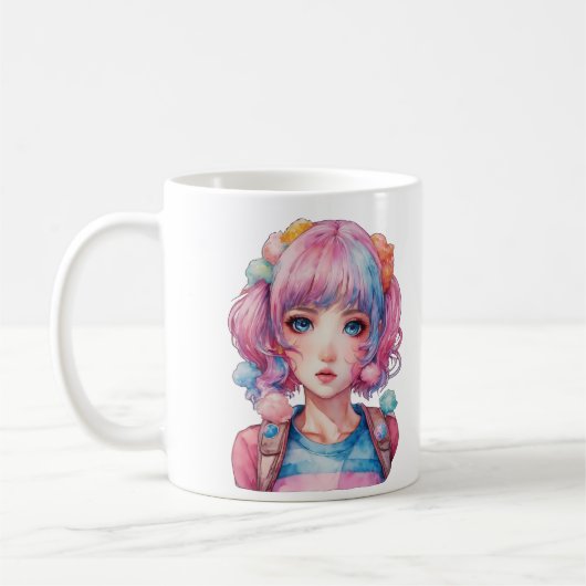 Anime- und Dolphin-Tasse Kaffeetasse (Links)