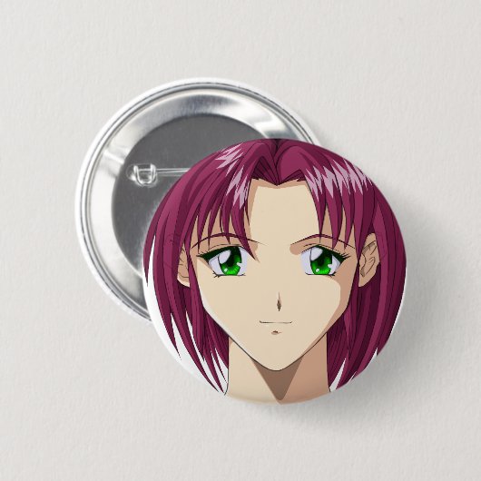 Anime und Manga Faces Button (Vorne & Hinten)