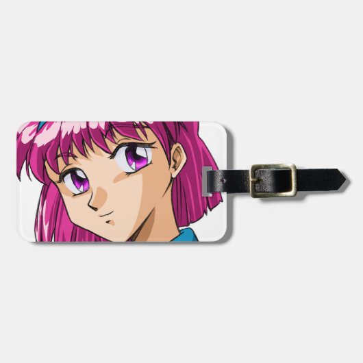 Anime und Manga Faces Gepäckanhänger (Vorderseite horizontal)