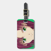 Anime und Manga stellt gegenüber Gepäckanhänger (Vorderseite vertikal)