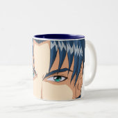 Anime und Manga stellt gegenüber Zweifarbige Tasse (VorderseiteRechts)
