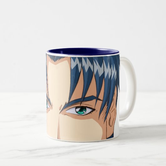 Anime und Manga stellt gegenüber Zweifarbige Tasse (VorderseiteRechts)