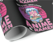 Anime und Ramen Girl Otaku Retro Japanisch Manga Geschenkpapier (Rolleneckpunkt)