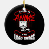Anime- und Video-Games-Gamer-Angebot Keramik Ornament (Hinten)