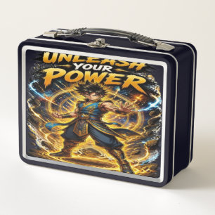 Anime Unleash Your Power Metal Lunchbox - Fantasy