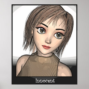 Anime: (unschuldig) Drucken Poster