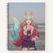 Anime V Tuber VTuber sea Notizblock (Vorderseite)