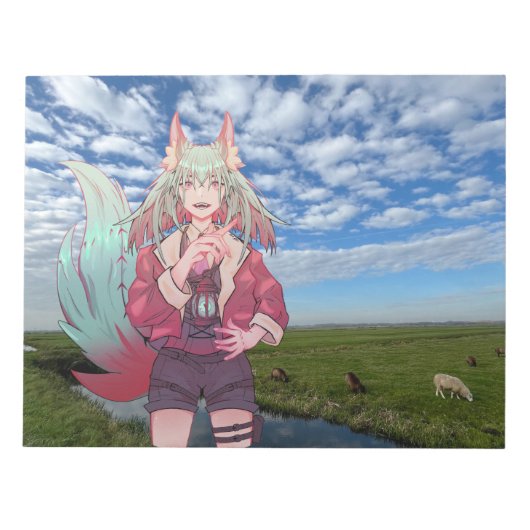 Anime, V Tuber, VTuber, sky Notizblock (Vorderseite)