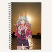 Anime, V Tuber VTuber sunset Notizblock (Vorderseite)