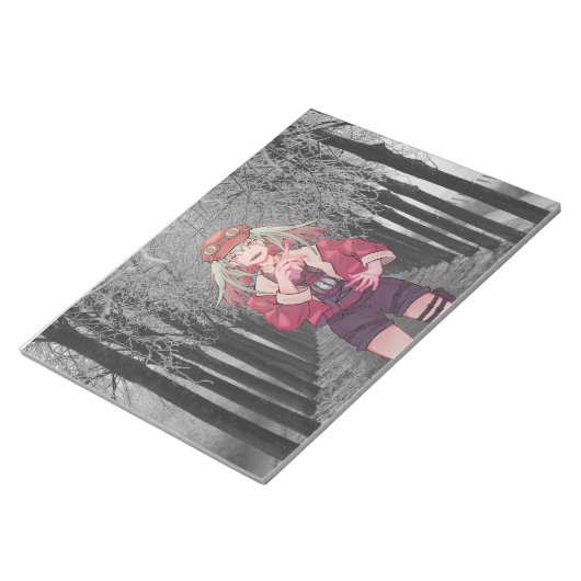 Anime, V Tuber, VTuber winter Notizblock (angewinkelt)