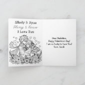 Anime Valentinstag mit Innenseitenseite Karte (Innenseite)