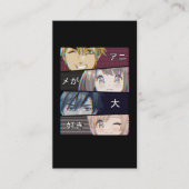 Anime Vaporwave Aesthetics Japanisch Otaku Visitenkarte (Vorderseite)