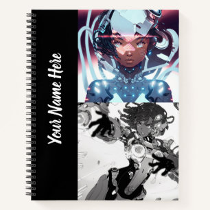 Anime Variety Cover 8.5" x 11" Spiral Sketchbook Notizblock