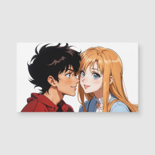 Anime verlobter Paare Magnetkarte