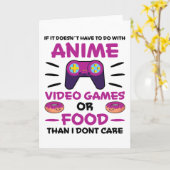 Anime Video Games Food Manga Japan Fun Kawaii Gesc Karte (Gelbe Blume)