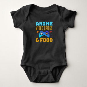 Anime, Videospiele und Lebensmittel Schönes Desi Baby Strampler