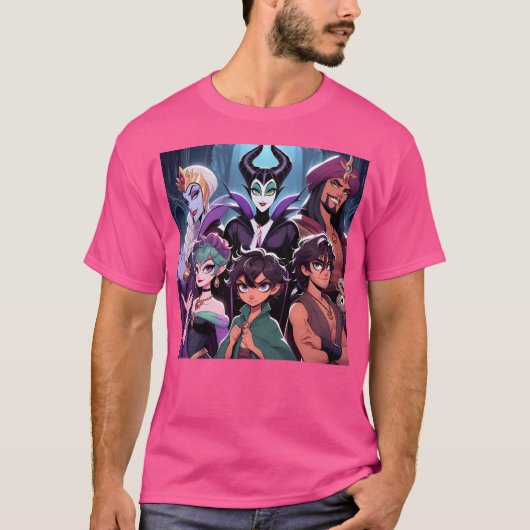 Anime Villains T-Shirt (Vorderseite)