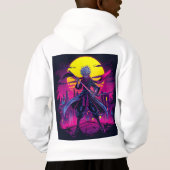 Anime Violet - Bold & Dreamy Ästhetik Hoodie (Rückseite)