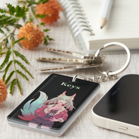 Anime, VTuber, keys Schlüsselanhänger (Vorderseite rechts)