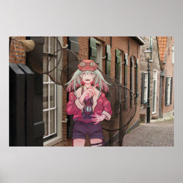 anime, VTuber, V Tuber Dutch town Poster