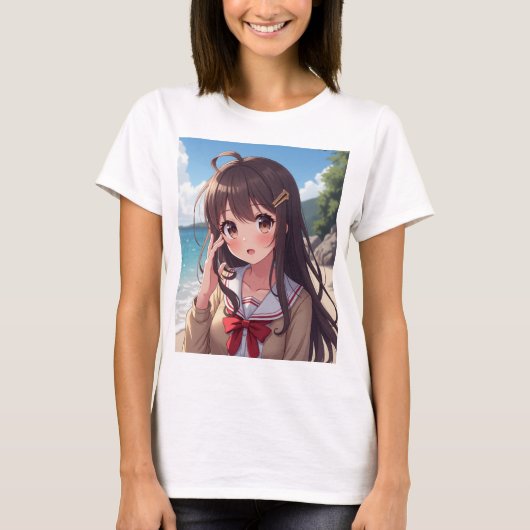 Anime waifu T-Shirt (Vorderseite)