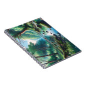 Anime Waldlandschafts Grafik Notizblock (Rechte Seite)