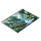 Anime Waldlandschafts Grafik Notizblock (Linke Seite)