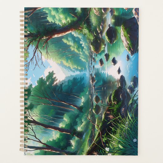 Anime Waldlandschafts Grafik Planer (Vorderseite)