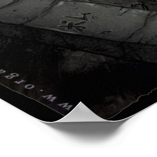 Anime Warrior Girl Poster (Ecke)