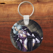 Anime Warrior Girl Schlüsselanhänger (Vorderseite)