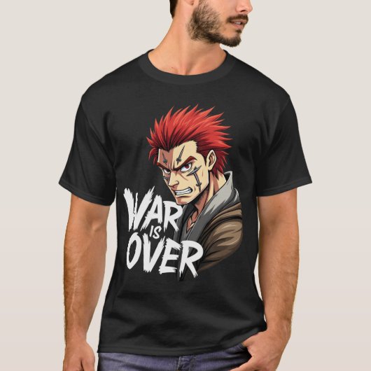 Anime Warrior - Krieg ist über Kampf kämpfen Manga T-Shirt (Vorderseite)