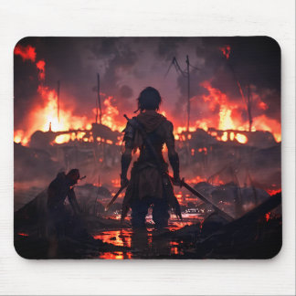 Anime Warrior Mouse Pad Mousepad