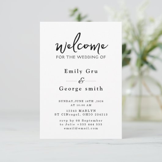 Anime Wedding  Invitation Save The Date (Stehend Vorderseite)