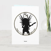 Anime Wee Deer Feiertagskarte (Rückseite)