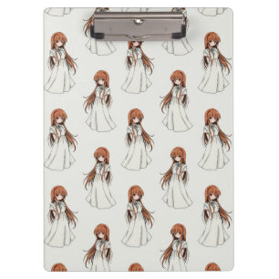 Anime Weeb Girl Manga-Muster Klemmbrett