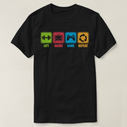Anime, Weight, Video Games Funny Otaku Workout P T-Shirt (Design vorne)