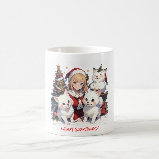 Anime Weihnachtstasse  Kaffeetasse (Mittel)
