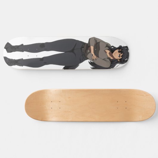Anime Werewolf Woman Skateboard (Horizontal)