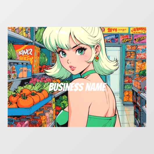 Anime Window Clying Fensteraufkleber (Blatt)