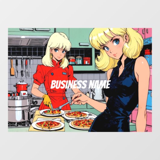 Anime Window Clying Fensteraufkleber (Blatt)