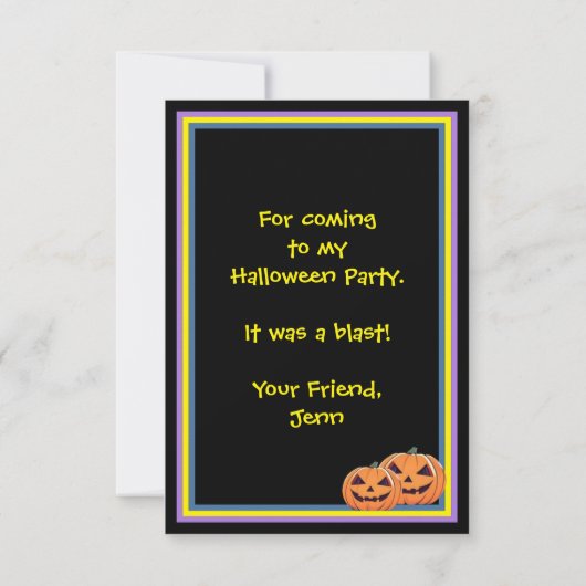 Anime Witch Dankeskarte (Rückseite)